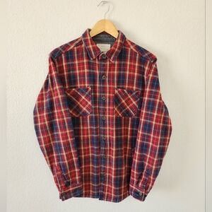 Men’s Size Medium Weatherproof Vintage Twill Plaid Shacket Shirt Jacket